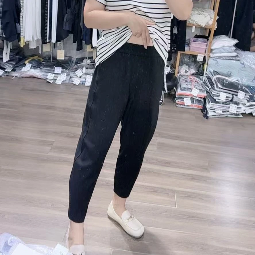 3402大码显瘦凌云自留萝卜裤