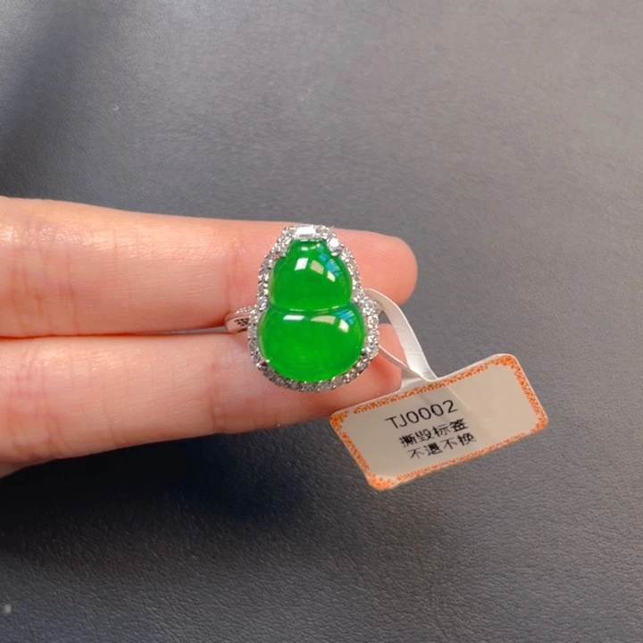 翡翠银S925镶嵌吊坠(不含链)