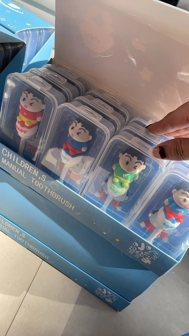 宝宝软毛牙刷独立包装可爱卡通硅胶手柄家用