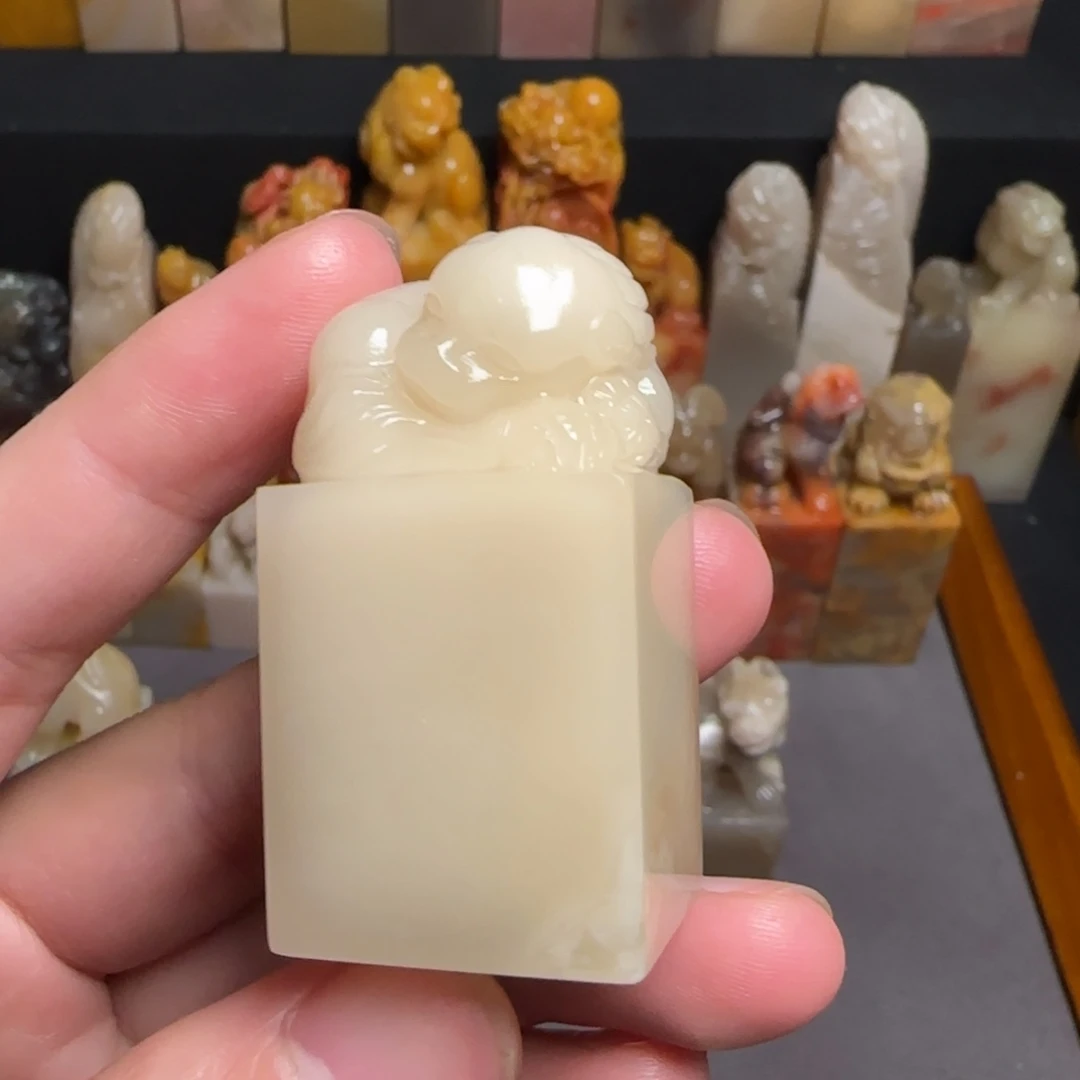 巴林石印石白玉冻