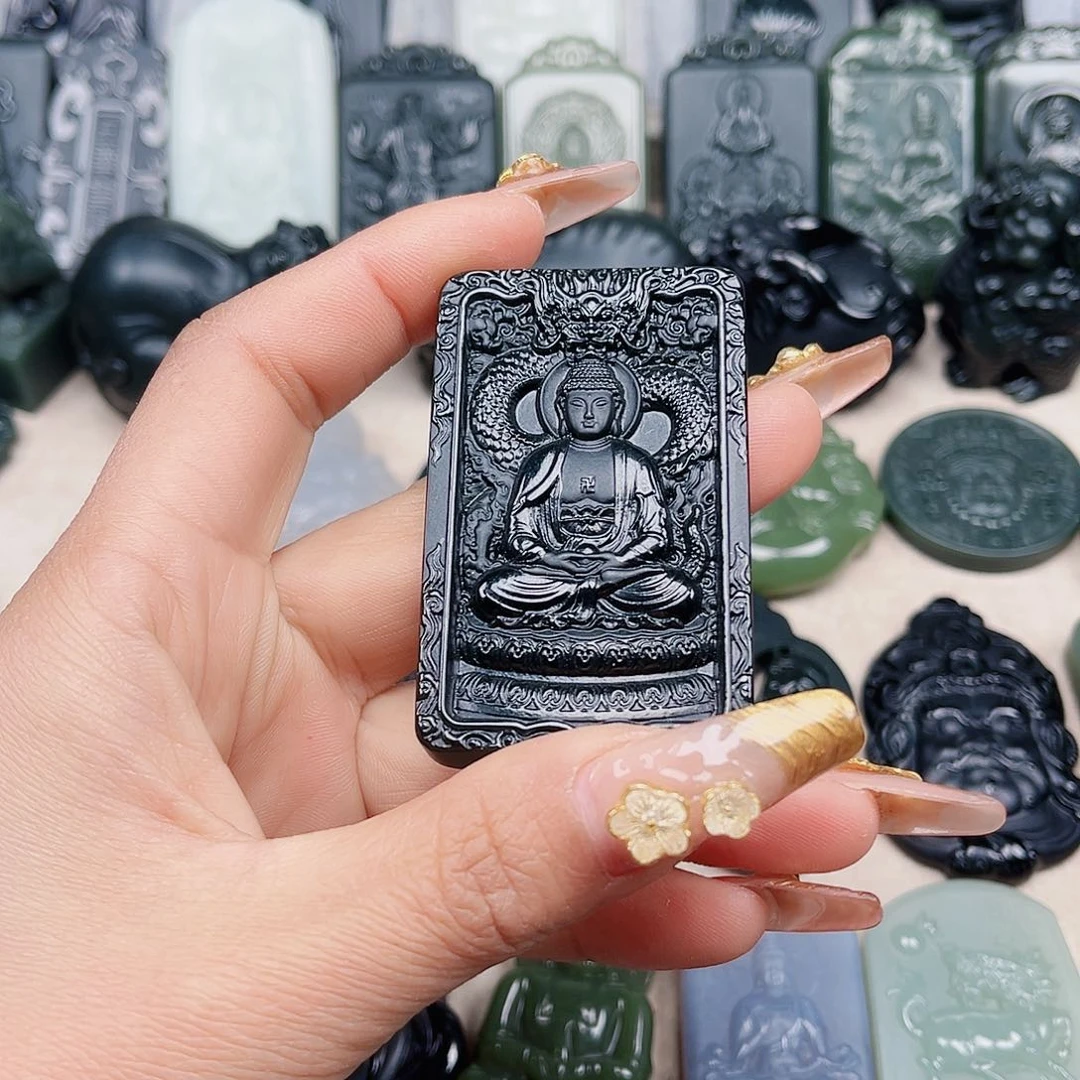 和田玉（青玉）颈饰未镶嵌