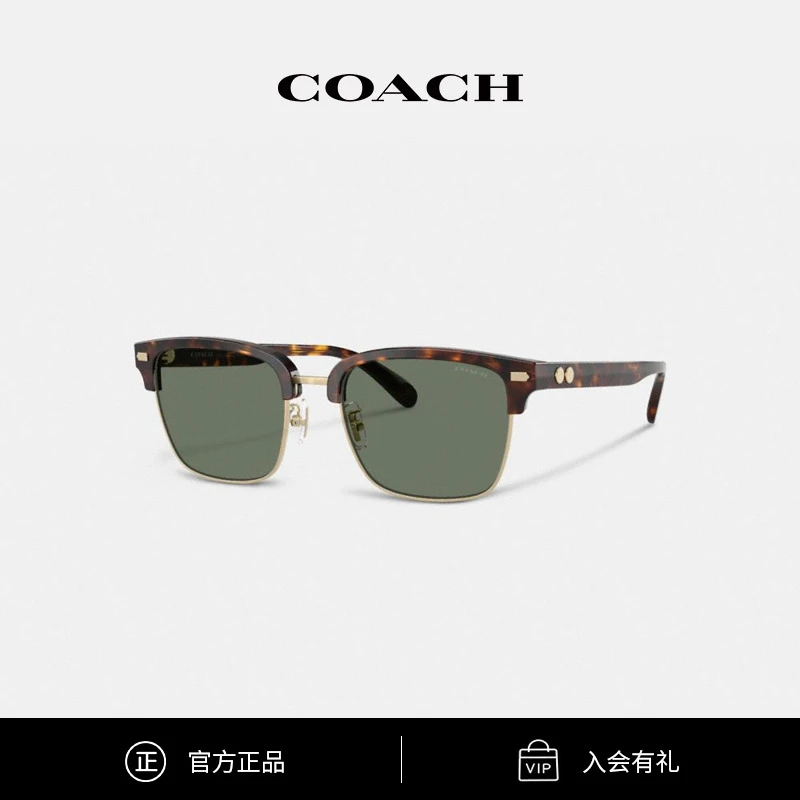 COACH/蔻驰 时尚潮流百搭简约ROGUE复古太阳眼镜