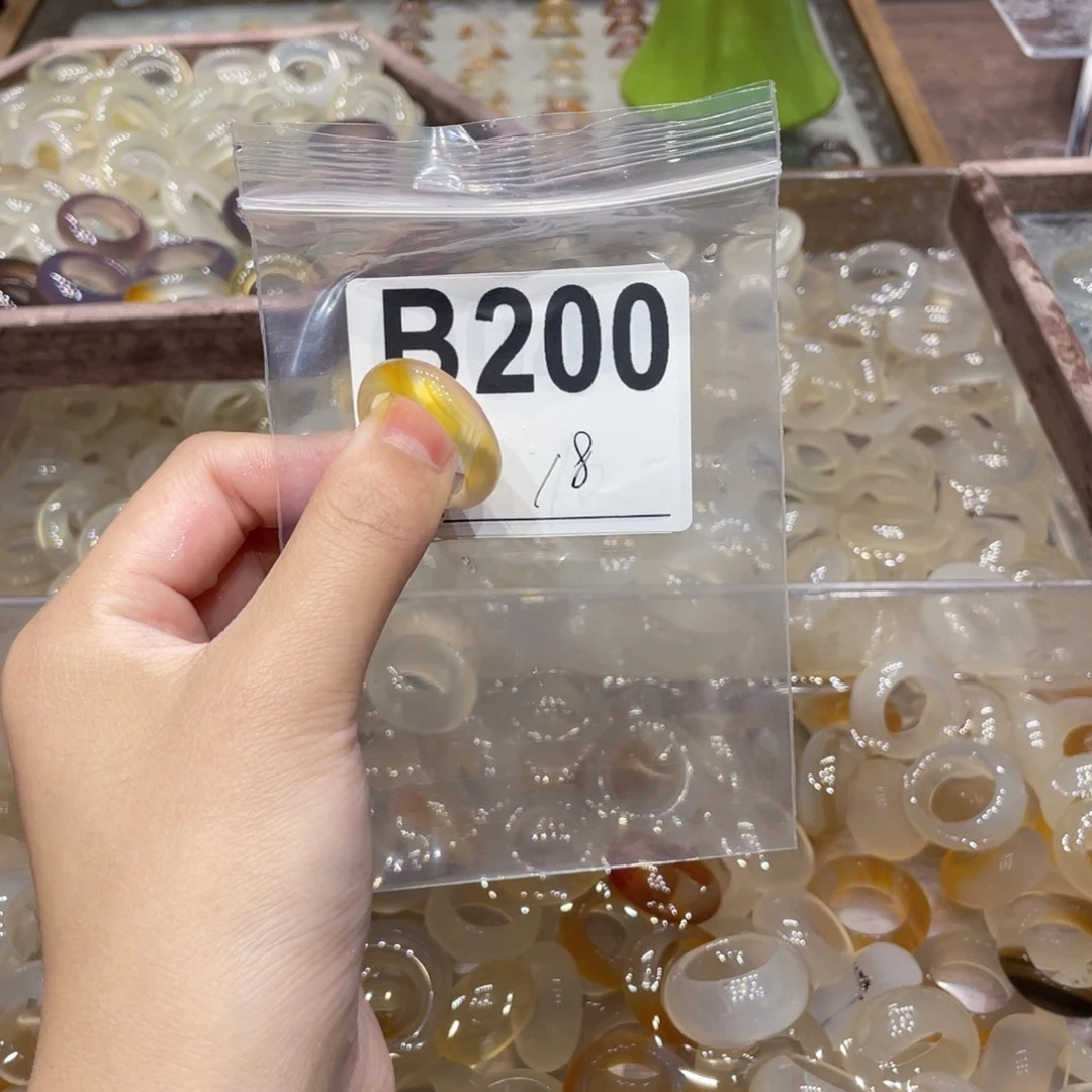 玛瑙/玉髓未镶嵌戒指200