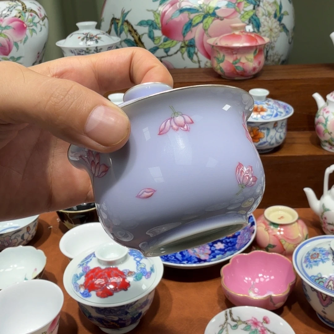 大****浔隐窑釉上圣心小百合
