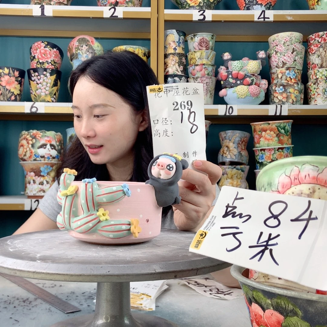 景德镇手工花盆269