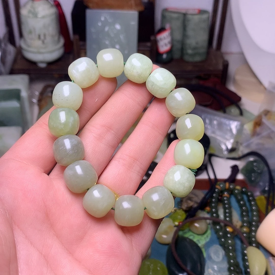 未镶嵌蛇纹石玉手串