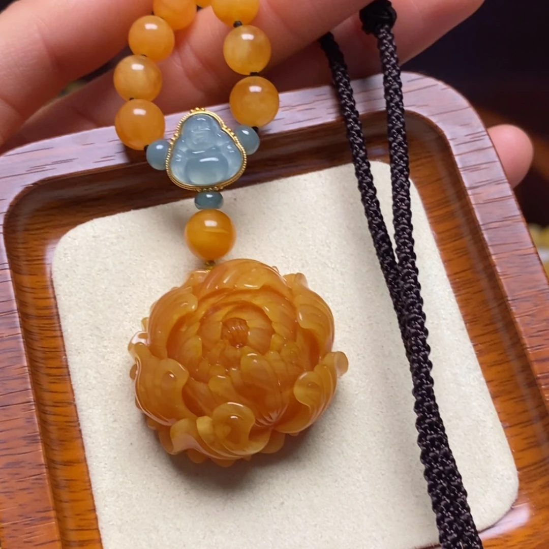 【闪购商品】蜜蜡颈饰未镶嵌项链