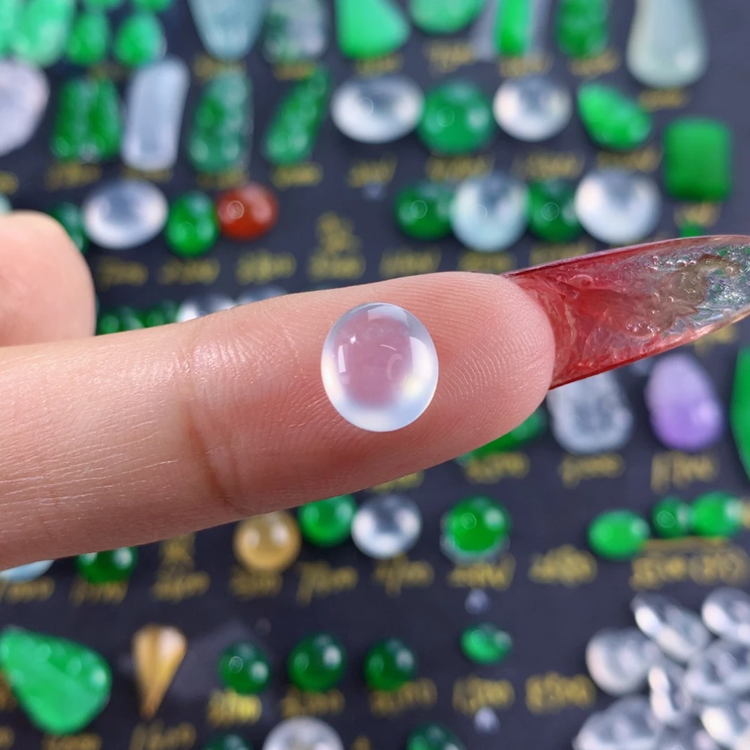 翡翠颈饰未镶嵌纯天然缅甸翡翠A货