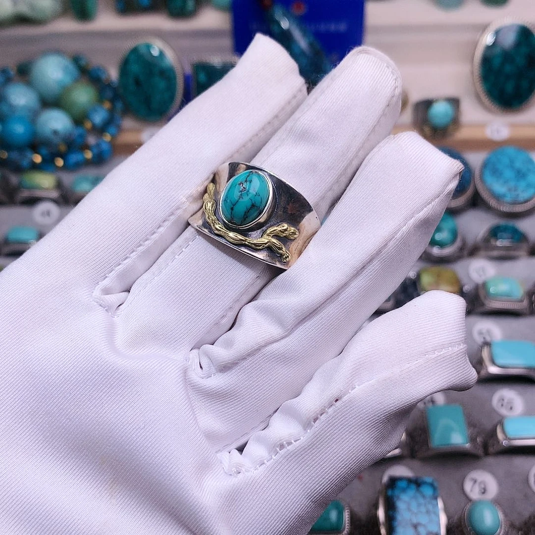 绿松石挂件银S925镶嵌你***➰