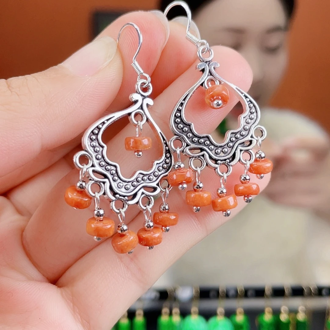 翡翠未镶嵌耳饰饰品