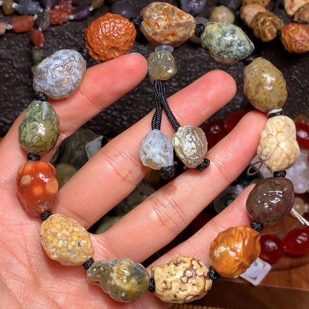 未镶嵌玛瑙/玉髓珠宝半成品