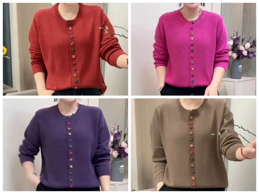 街头风女长袖针织衫时尚宽松针织衫衣气质网红秋季冬上衣