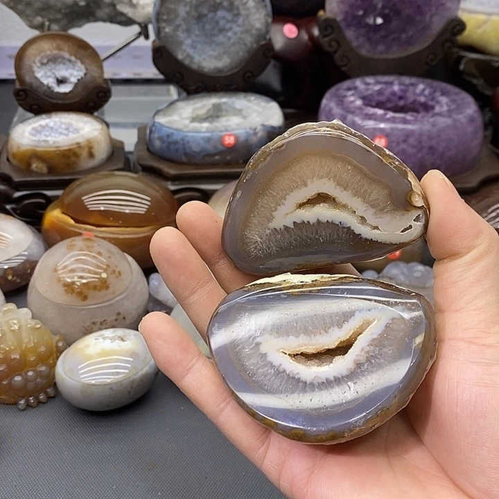 未镶嵌摆件紫晶聚宝盆