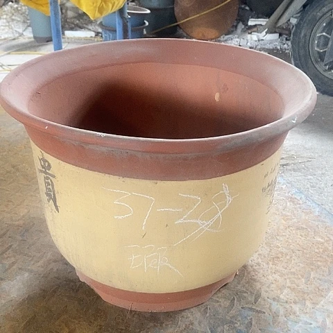 紫砂中国离紫砂花盆，