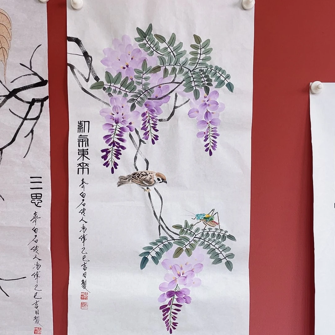 国画冯伟老师手绘国画作品音浩