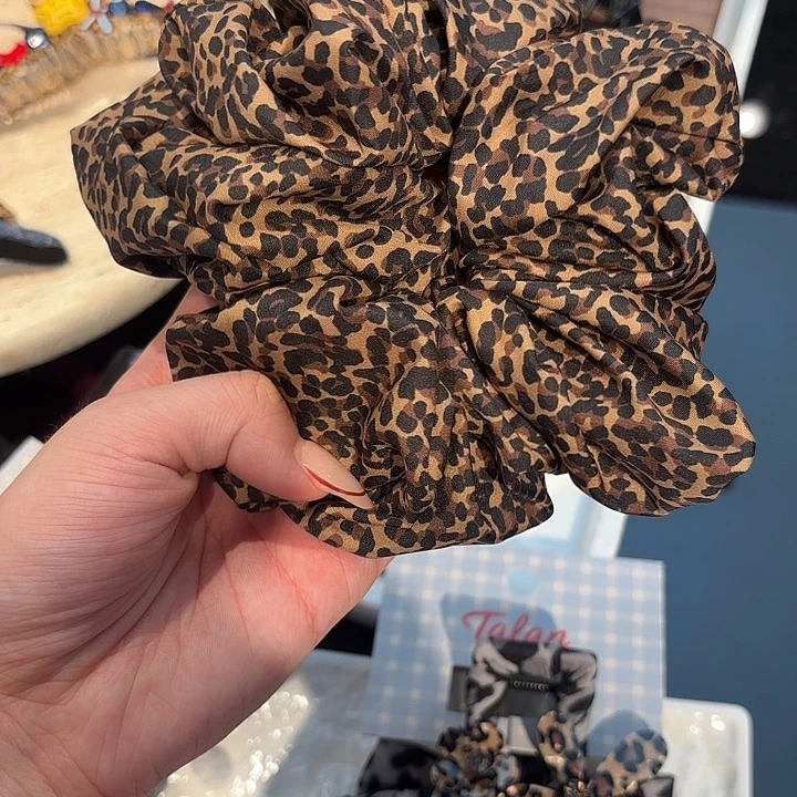 铁合金皮质豹纹发圈