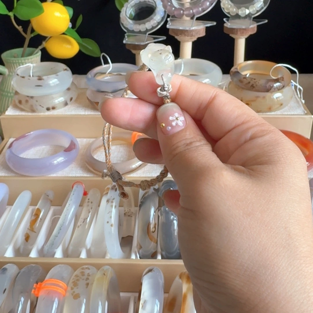 玛瑙/玉髓手镯合金?***光