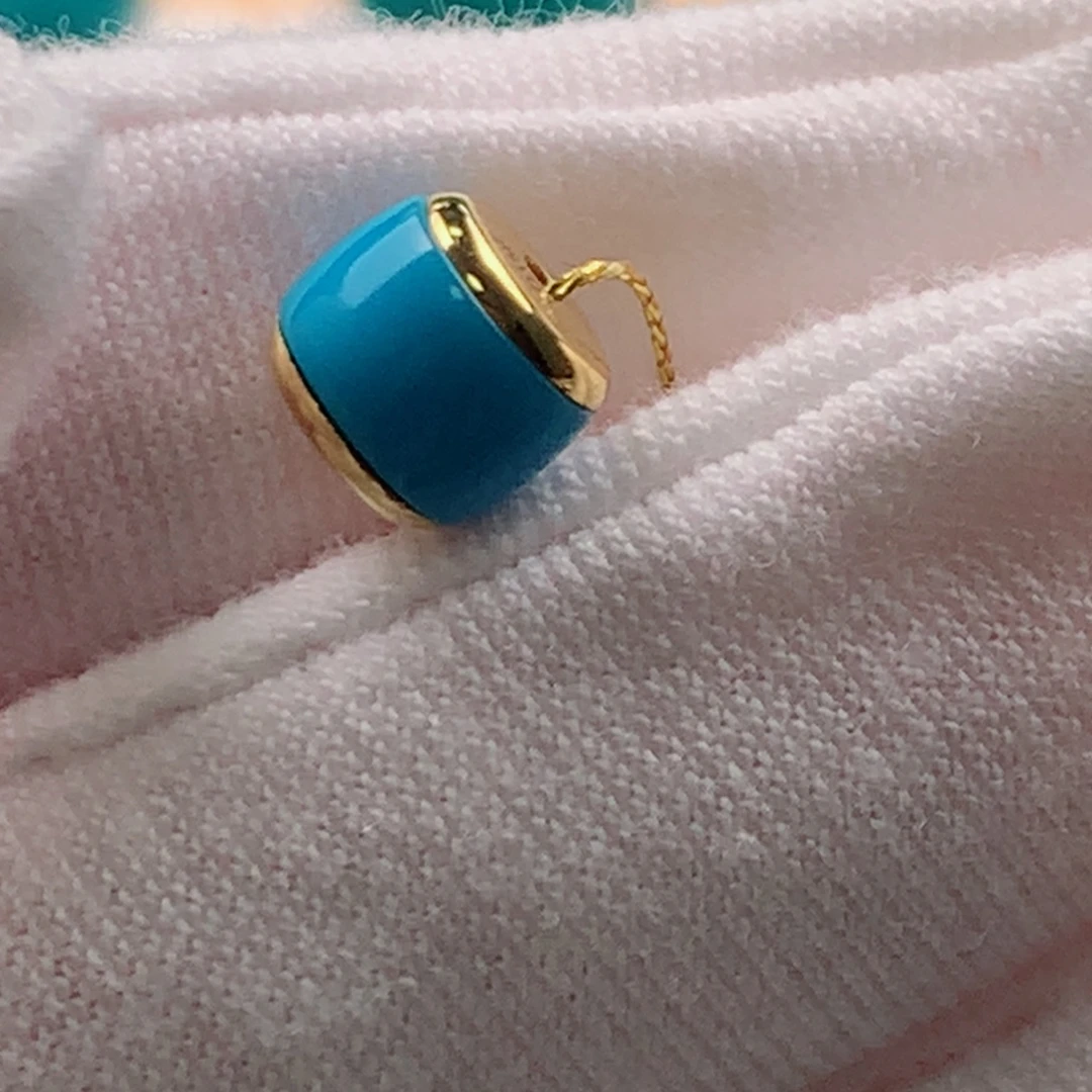 绿松石18K金镶嵌发饰