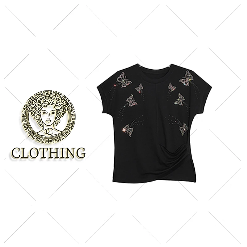 【CLOTHING/原创设计】A56077新款洋气百搭休闲短袖25