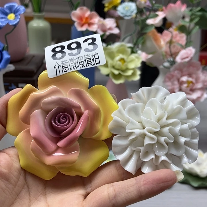 陶瓷手工制作陶瓷花