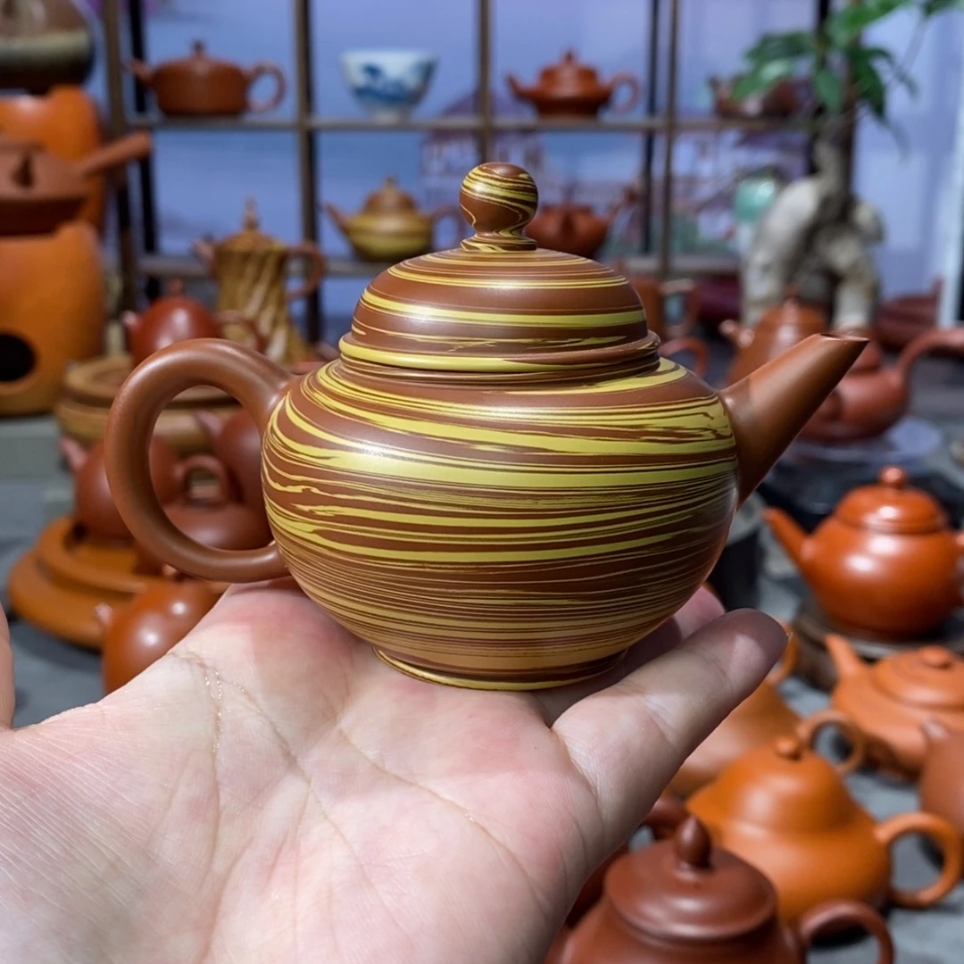 朱泥茶壶吴翰石矿绞泥水平110cc