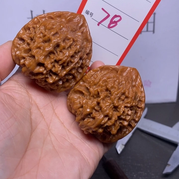 把件文玩核桃78，48官帽