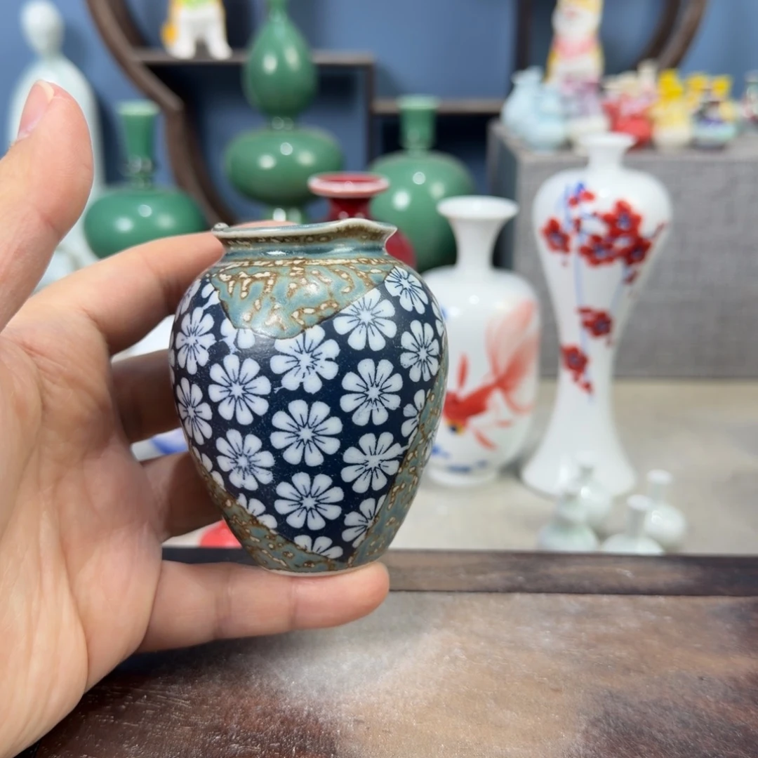 陶瓷手工小花器摆件