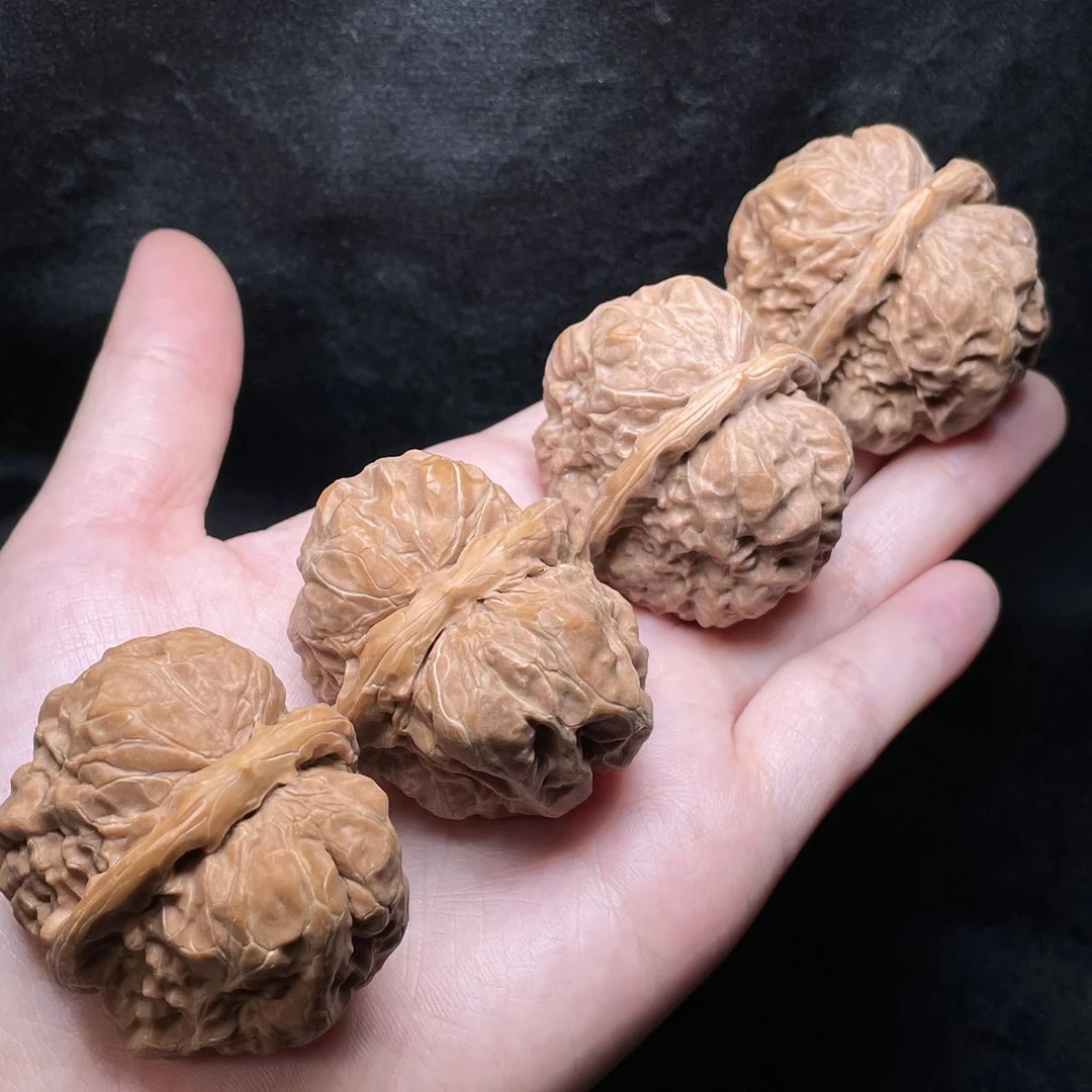 【曹掌柜精选】23 G05851-核桃蛤蟆头-多样性发一对-37mm+