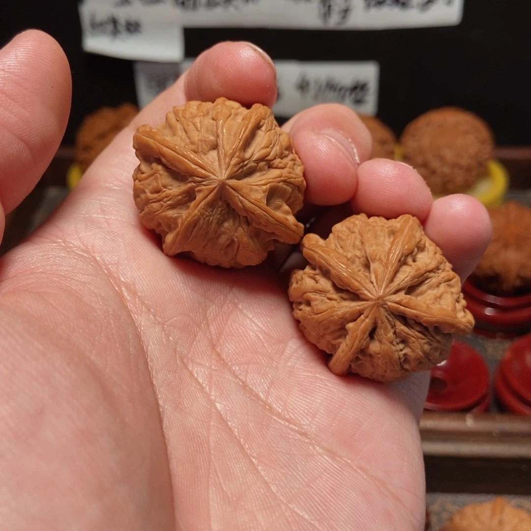 吊坠文玩核桃雨花石4麟37尺84