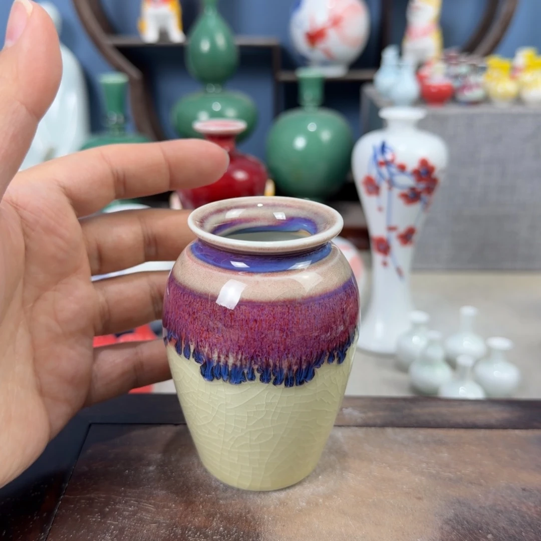 陶瓷手工小花器摆件