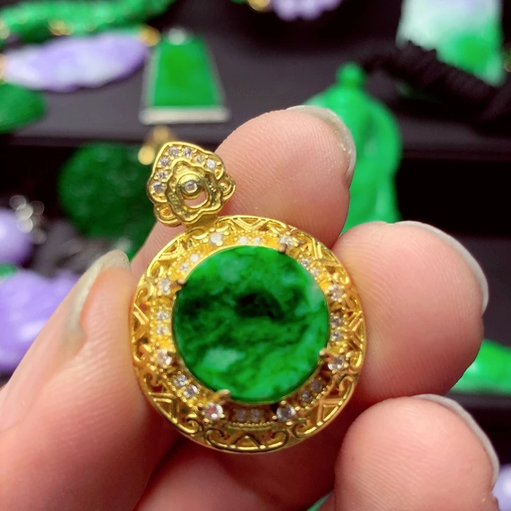 翡翠未镶嵌吊坠(不含链)