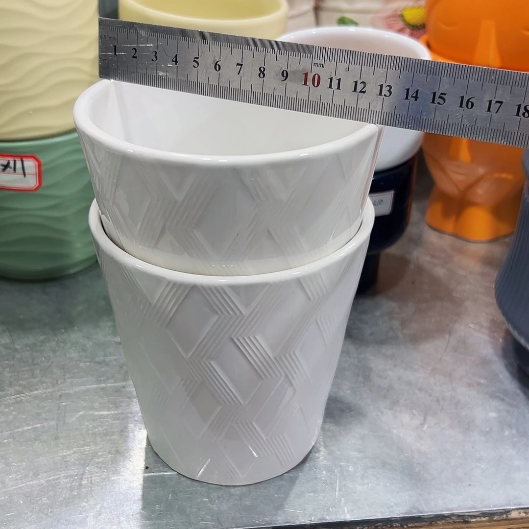 外贸尾单陶瓷花盆凑10米包邮