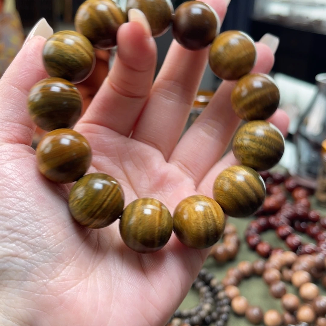 手串/手链维腊木（绿檀）1.8绿檀横纹