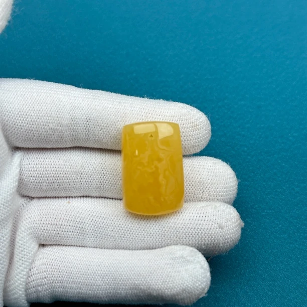 B3072天然原矿蜜蜡 微花粉无事牌 19*29*11mm抖音基地质检发货