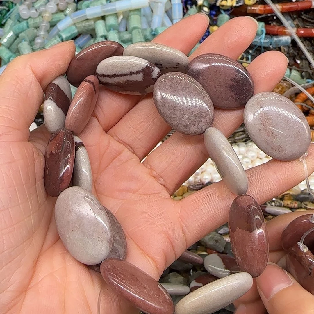 玛瑙/玉髓合金珠宝半成品海洋玛瑙牌子18mm一条