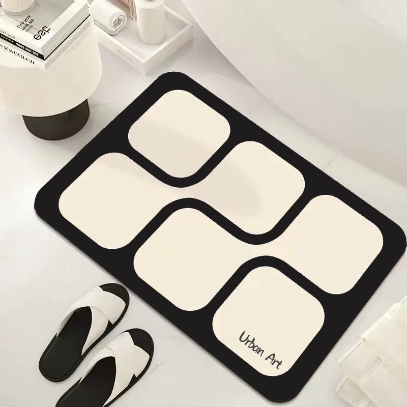 硅藻泥浴室门口地垫吸水防滑耐用耐脏速干家用简约入户门垫