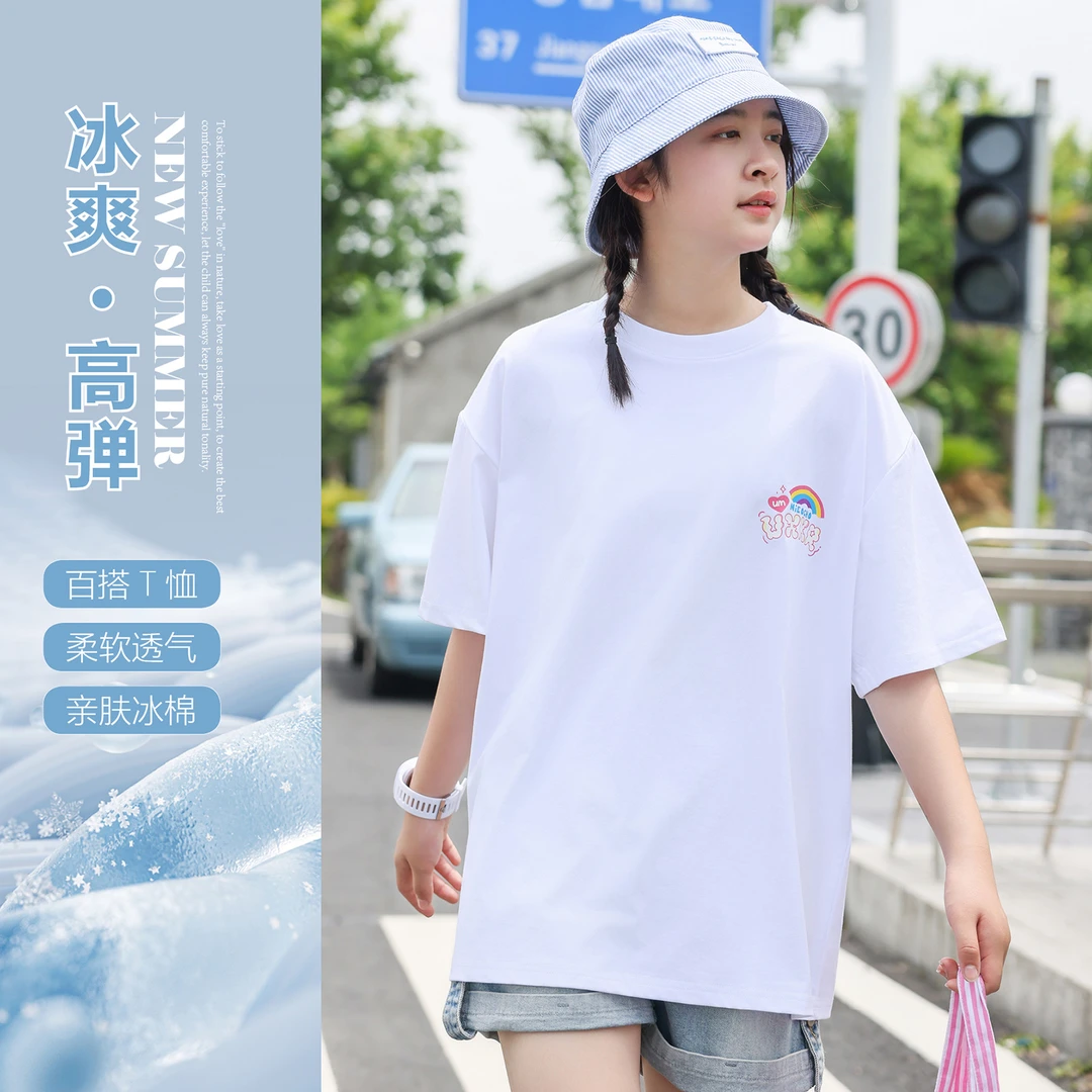 女童卡通印花T恤