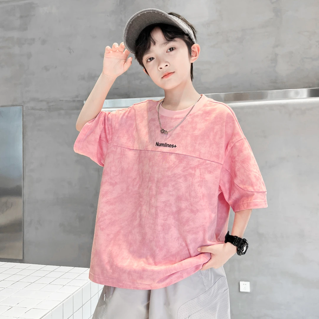 童装男童短袖t恤夏季2025新款儿童夏装中大童男孩夏款纯棉上衣潮t