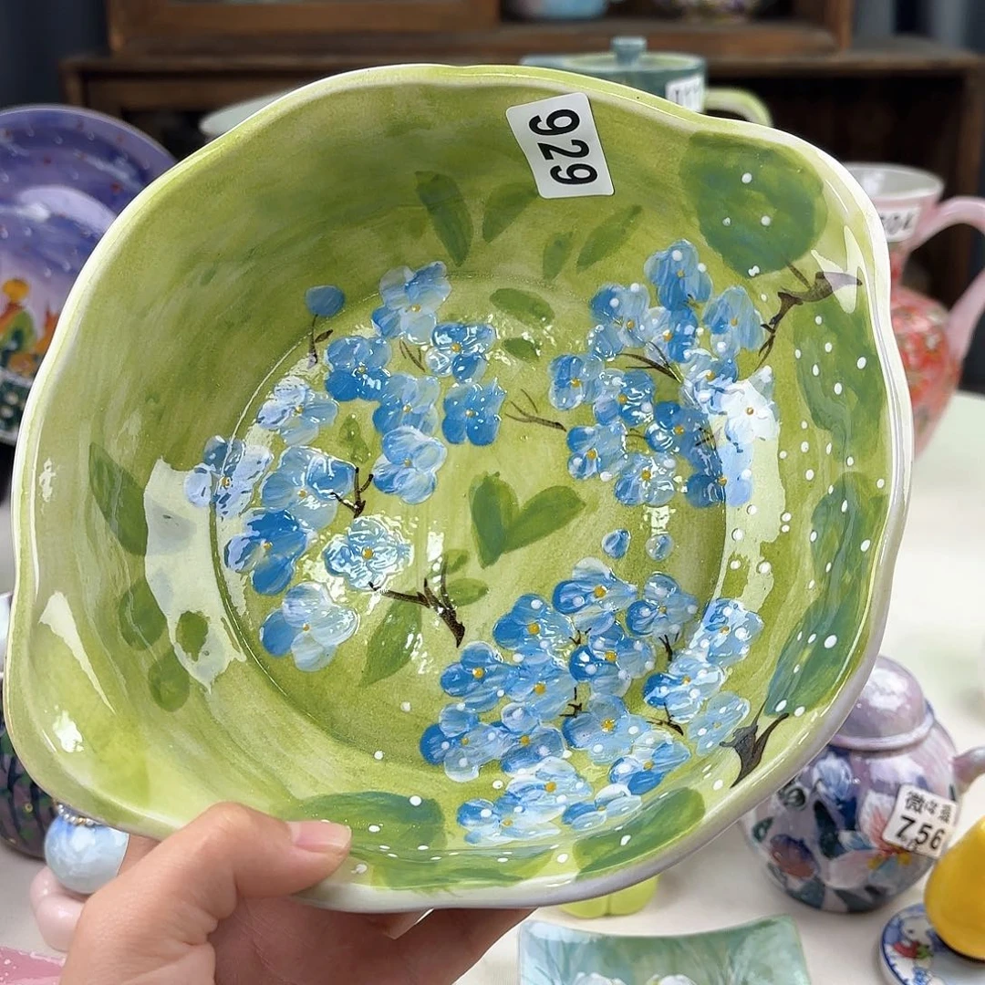 景德镇手绘高温釉下彩陶瓷茶具