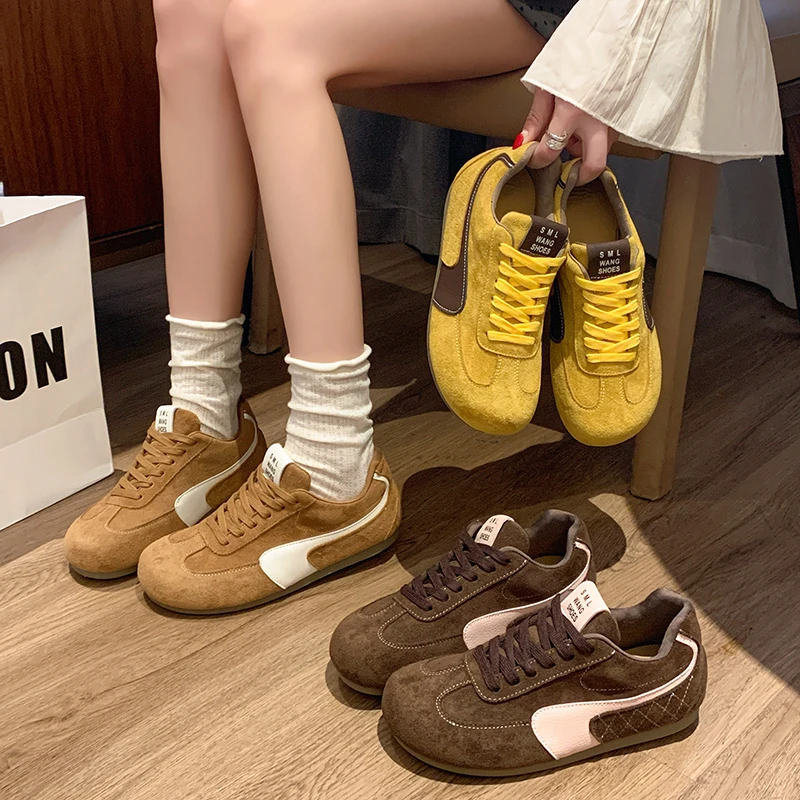 软底休闲风德训板鞋阿甘鞋