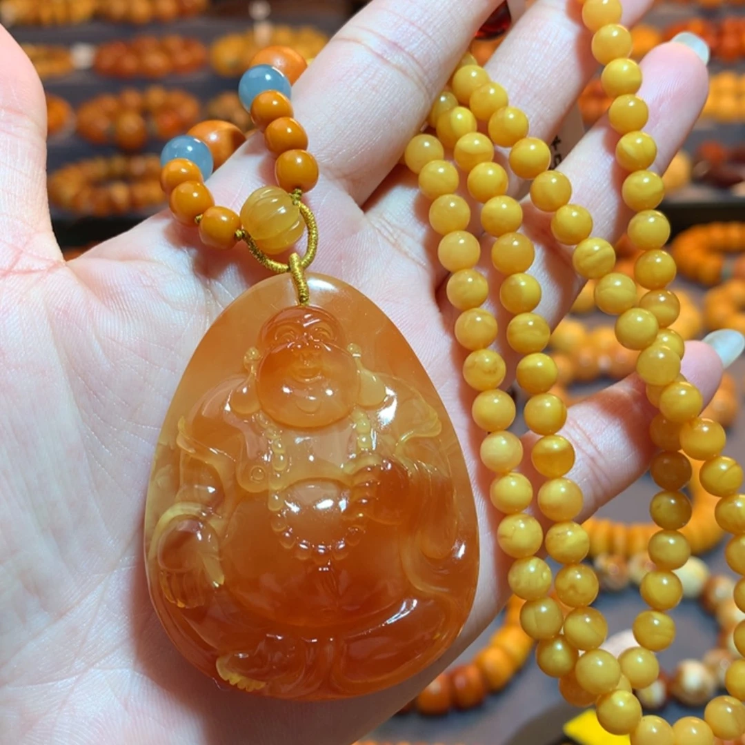 【闪购商品】蜜蜡吊坠(赠链)未镶嵌