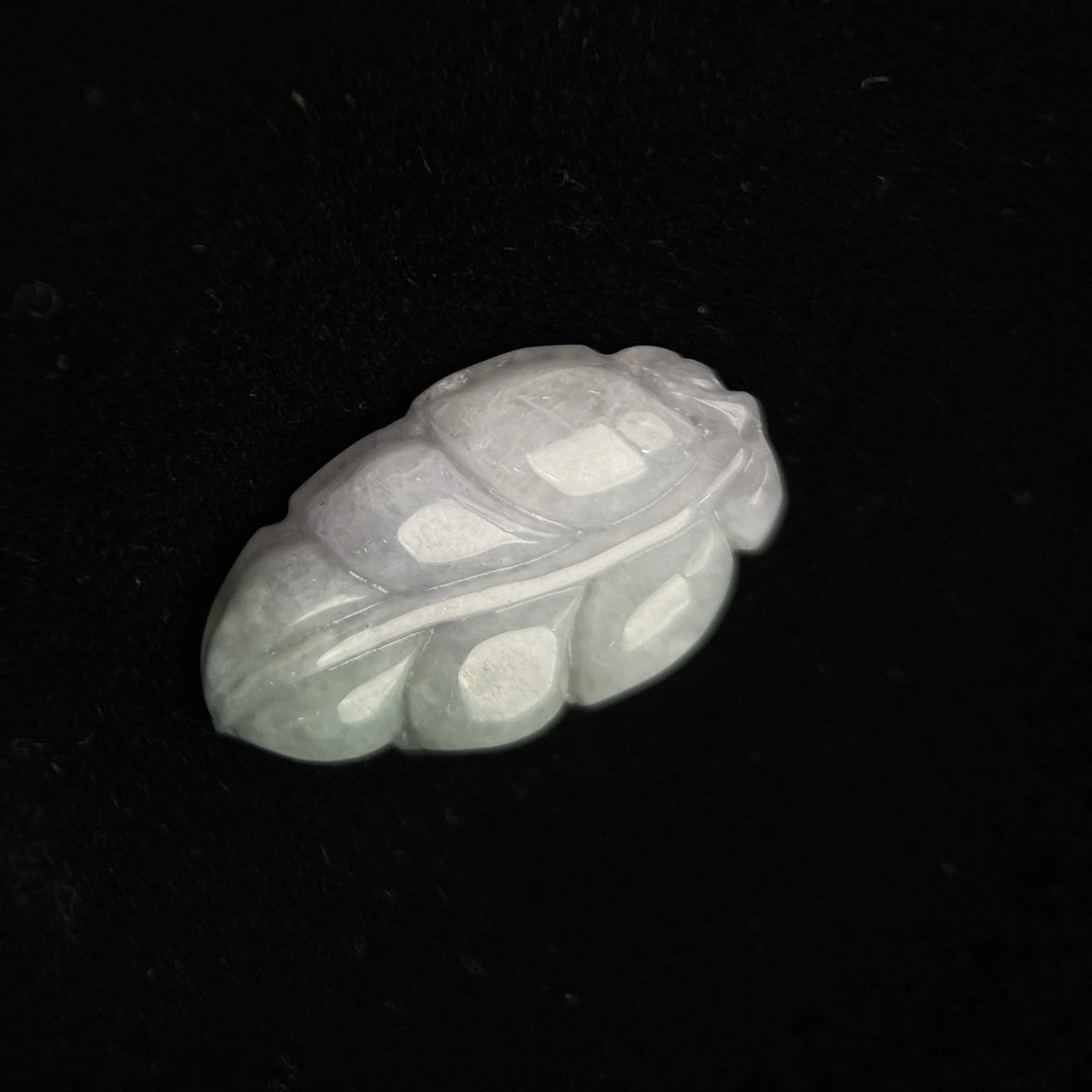 【仔仔臻选】翡翠树叶吊坠卡16不带链F1065（拍一发一多样性发货）