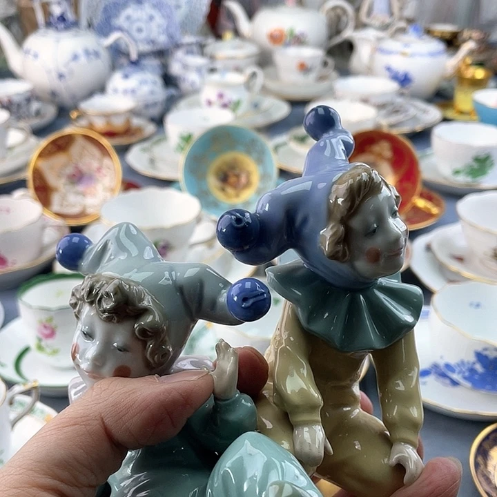 中古欧瓷盘子杯子兴**馆