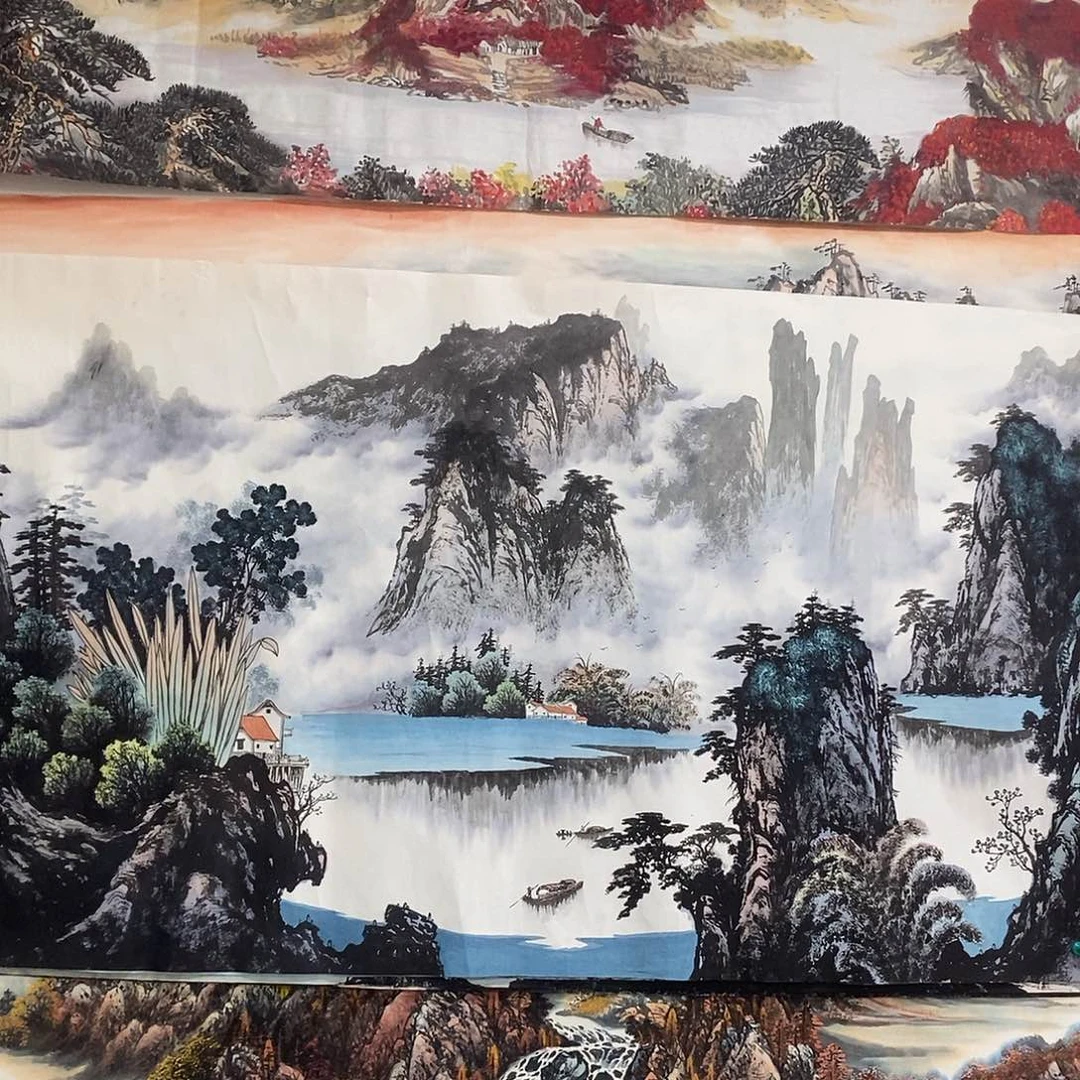 福***气国画平价书画屈茂林97/180