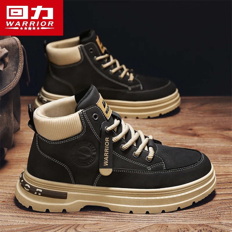 回力马丁靴男款厚底增高冬季新款潮流工装靴百搭英伦风时尚休闲鞋