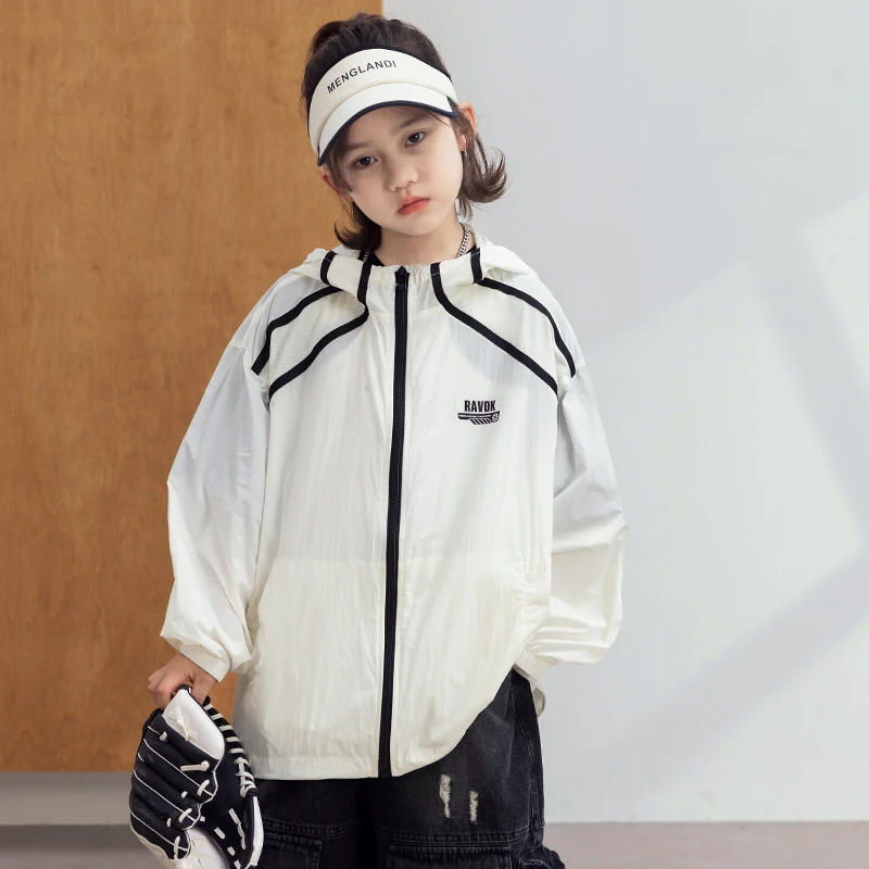 【2025夏款上新】男童防晒衣儿童连帽透气户外轻薄外套中大童韩版潮