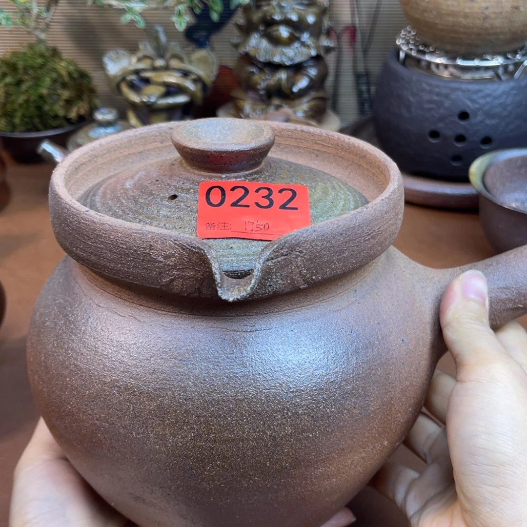 柴烧粗陶烤茶罐一物一拍1750