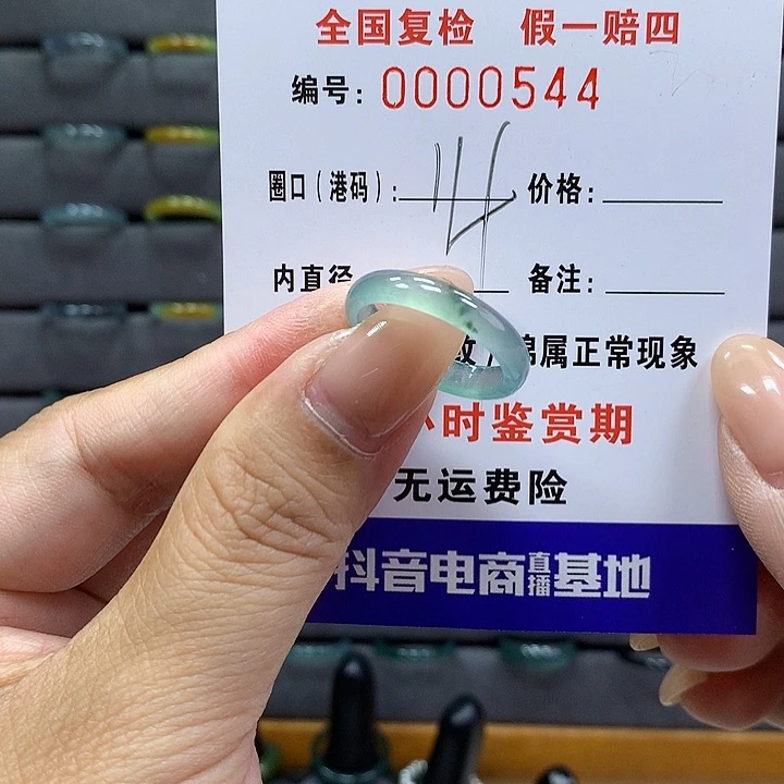 翡翠戒指未镶嵌     544
