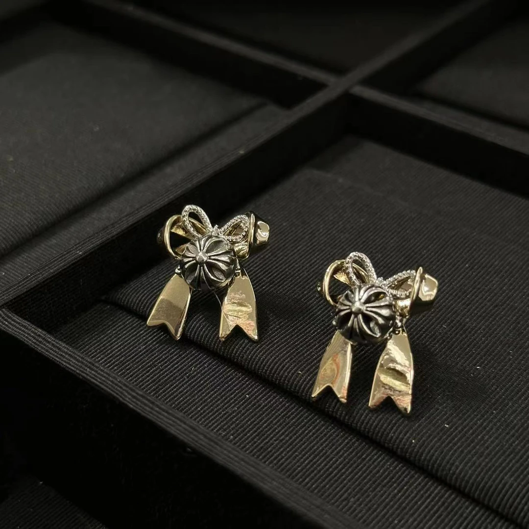 铜合金耳饰 轻奢蝴蝶结耳饰-90784