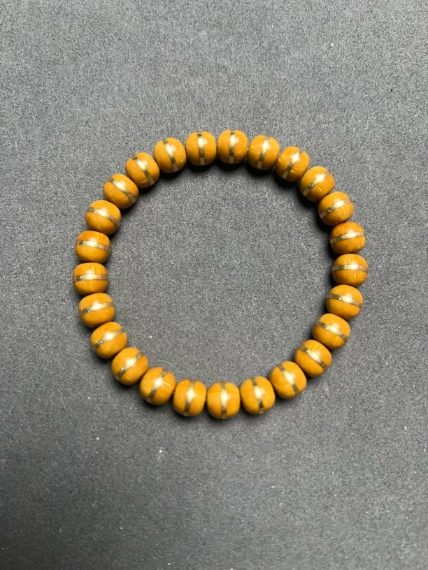 『紫金鼠腰带』原色紫金鼠实心镶嵌纯铜一线药师卡8.4*7.8mm左右